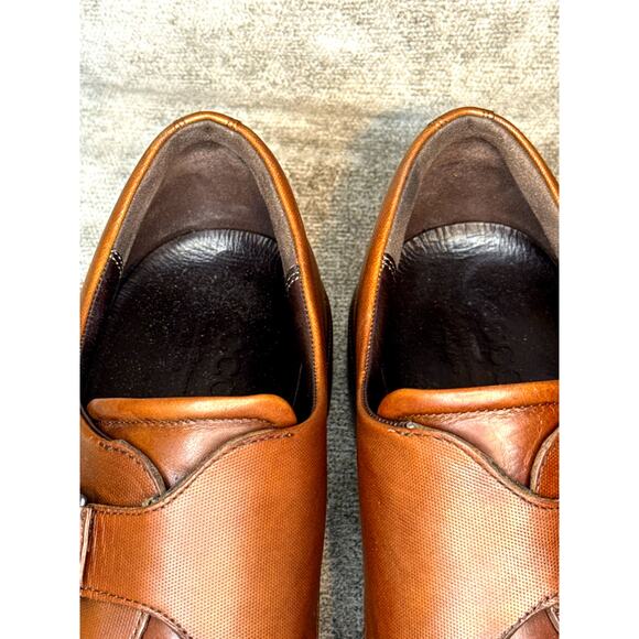 Ecco Monk Strap Brown Leather Loafers Men’s 13 US main image 4